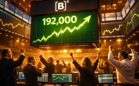 Ibovespa Rompe Barreira Histórica de 192 Mil Pontos Impulsionado por Fluxo Estrangeiro e Otimismo Interno