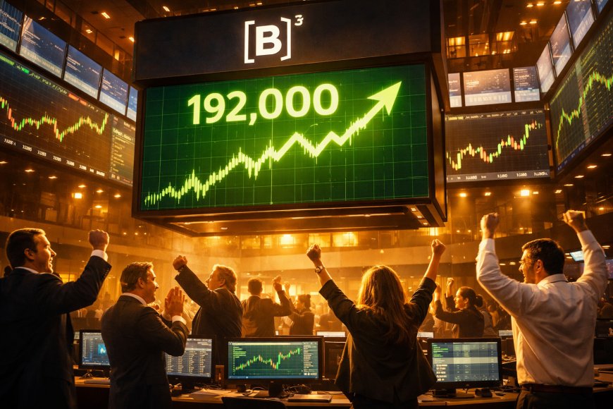 Ibovespa Rompe Barreira Histórica de 192 Mil Pontos Impulsionado por Fluxo Estrangeiro e Otimismo Interno