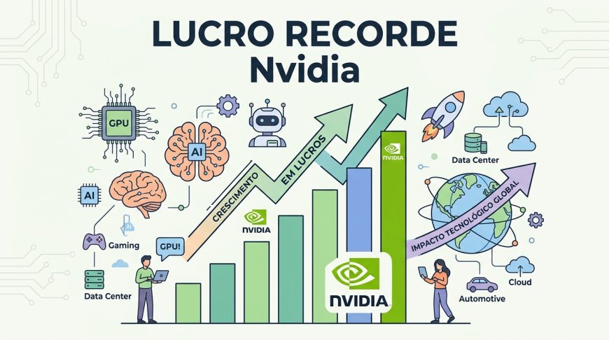 Nvidia supera expectativas com lucro recorde e impulsiona mercados globais de IA