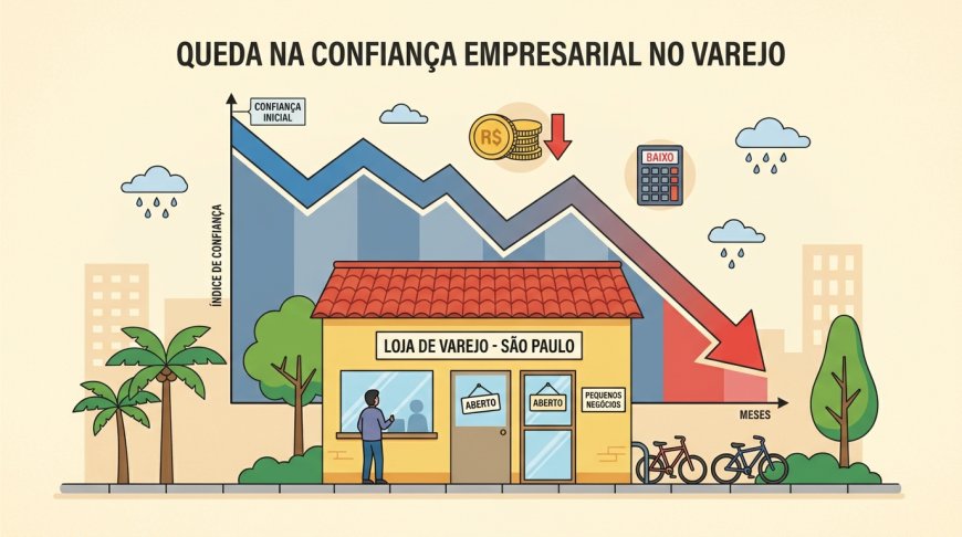 Queda na Confiança do Comércio