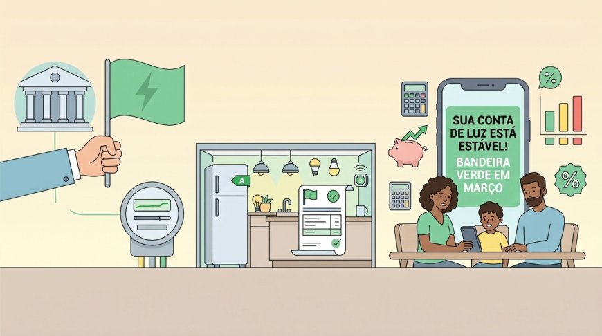 Aneel mantém bandeira verde para conta de luz em março